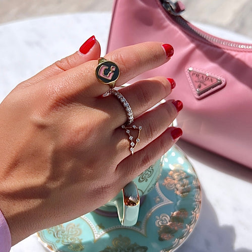 Capricorn Constellations Ring - made from solid 18k gold and 0.16 carat diamonds