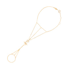 Gilded Glyph Hand Chain