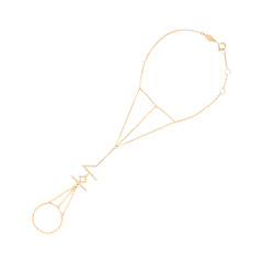 Gilded Glyph Hand Chain