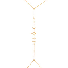 Inked Whispers Body Chain