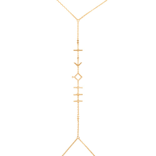 Inked Whispers Body Chain