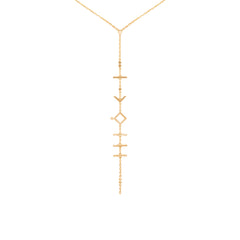 Sacred Lines Vertical Necklace