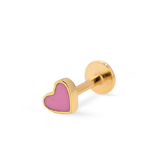 Heart Enamel Stud (Single)