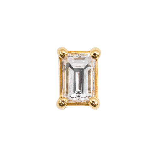 Single Baguette Stud from Fabula Jewels