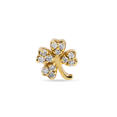 Diamond Clover Stud - Fabula Jewels