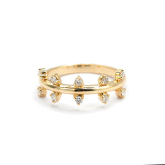 Diamond Ring made in 18k gold and 0.30 carat diamonds