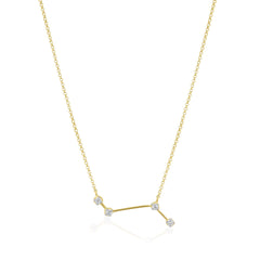 Solid 18k gold Aries Constellations Necklace