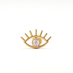 Evil Eye Diamond Stud (Single)