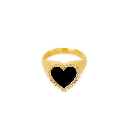 Heart Enamel Ring - Fabula Jewels