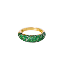 The Emeralds Dome Ring - Fabula Jewels Store