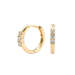 Gold Dazzle Hoops