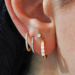 Gold Dazzle Hoops from Fabula Jewels