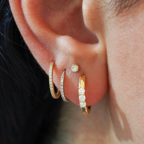 Gold Dazzle Hoops from Fabula Jewels