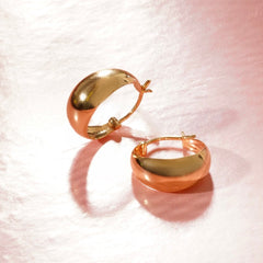 Gold and Bold Dome Earrings