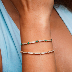 Ember Emerald & Diamond Bracelet from Fabula Jewels Store