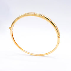 Gold Stars Dome Bangle