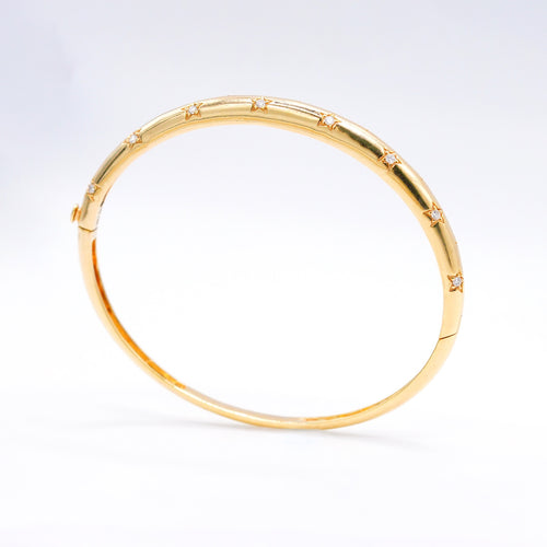 Gold Stars Dome Bangle