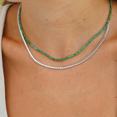 Emerald Tennis Necklace