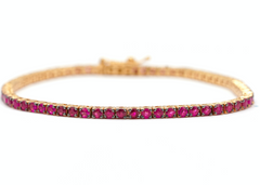 Ruby Tennis Bracelet