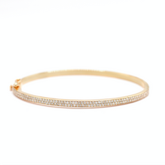 Double Diamond Bangle