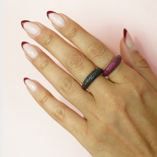 Ruby Dome Ring - Fabula Jewels Store in Dubai