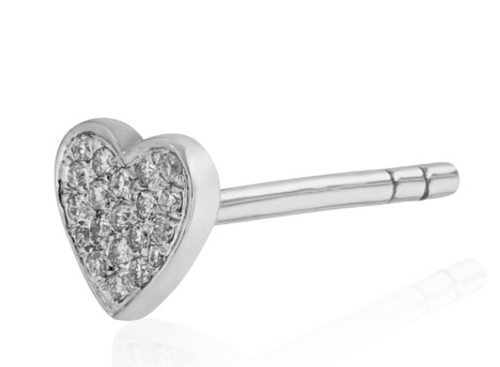 Diamond Heart Stud