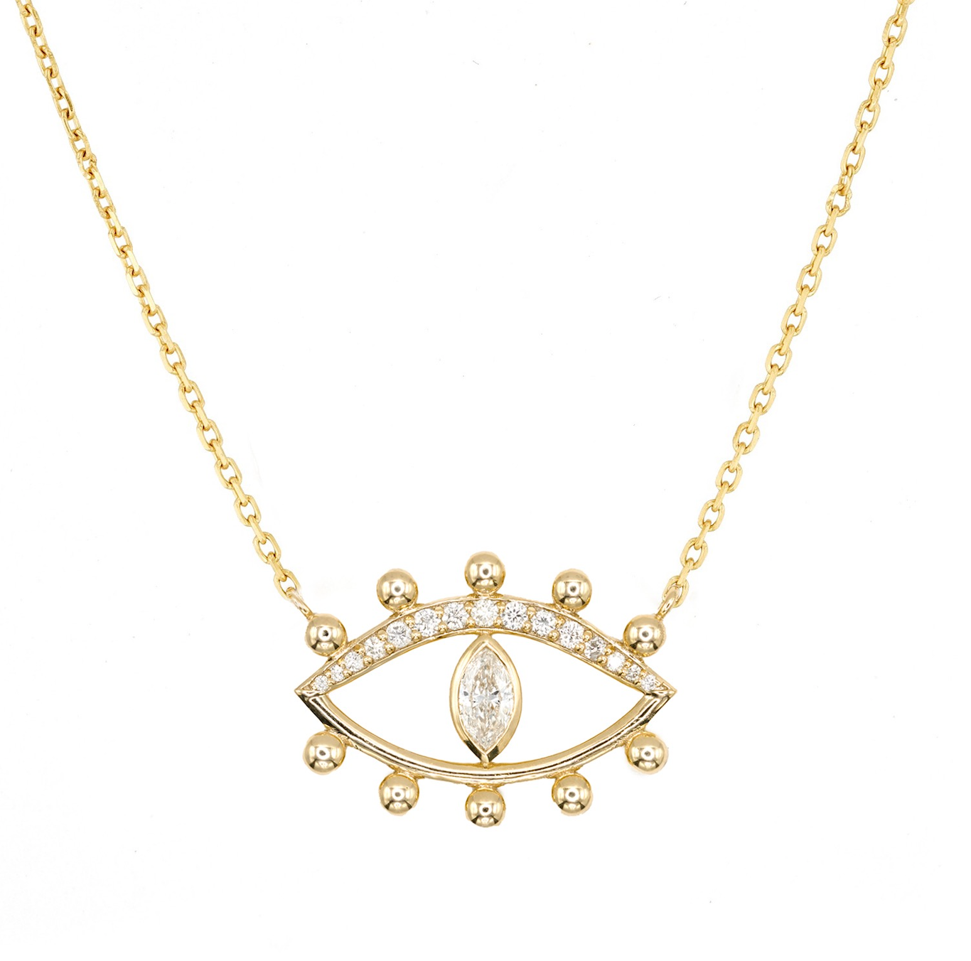 Gleamora Eye Diamond Necklace