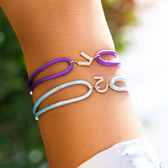 Fabula Diamond Letter Thread Bracelet