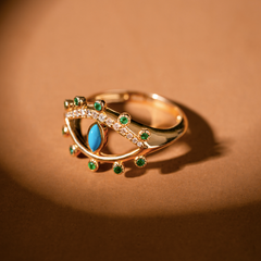 Gleamora Eye Fairuz Ring from Fabula Jewels