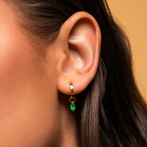 Single Gleamora Emerald Earring