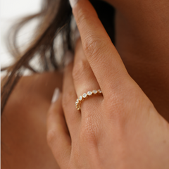 Lab Grown Diamond - Bezel Ring - Fabula Jewels Store