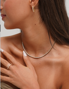 Lab Grown Diamond - Bezel Necklace - Fabula Jewels Store