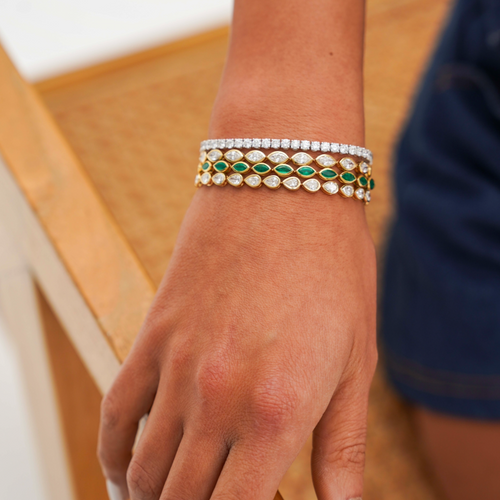 Lab Grown Diamond - Marquise Tennis Bracelet - Fabula Jewels Store