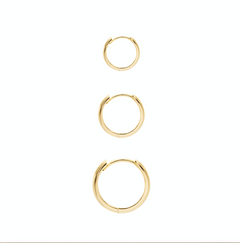 Single Gold Halo Hoop
