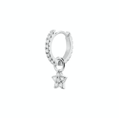 Flower Hoop Charm (Single) - Fabula Jewels