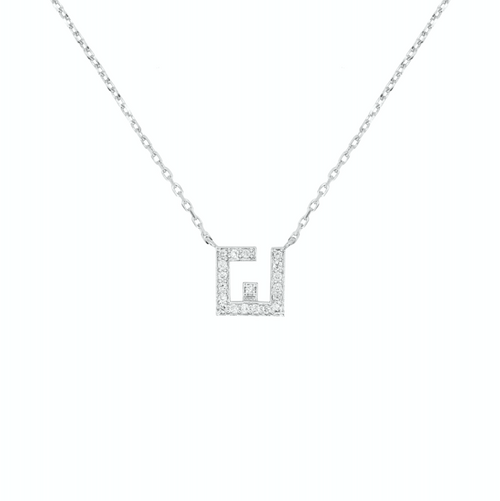 Kufi Diamond Initial Necklace from Fabula Jewels