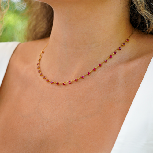 Fabula Ruby Confetti Necklace
