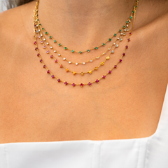 Ruby Confetti Necklace from Fabula Jewels