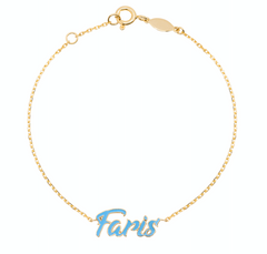 Name Enamel Bracelet - Fabula Jewels Store