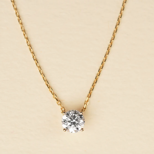 Round Diamond Necklace (0.30 carats) - Lab Grown