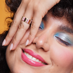 Fabula Radiance Diamond & Pink Enamel Ring