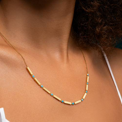 Blazing Blues Necklace - Fabula Jewels Store