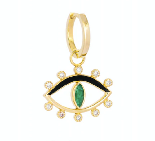 Gleamora Eye Emerald Earring (Single)