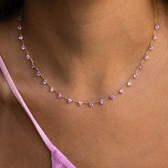 Fabula Pink Sapphire Confetti Necklace
