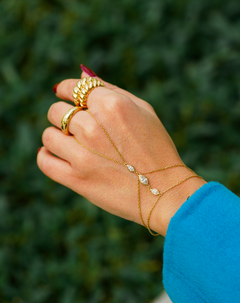 Aurelia Marquise Hand Chain - Lab Grown Diamonds