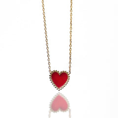 Heart Enamel Necklace