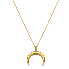 Gold Crescent Necklace