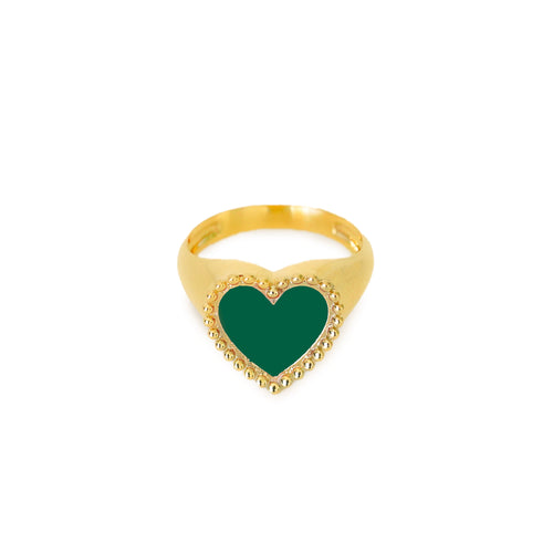 Heart Enamel Ring - Fabula Jewels