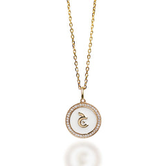 Enamel Coin Necklace from Fabula