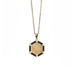 Enamel Ayet Alkursi Necklace